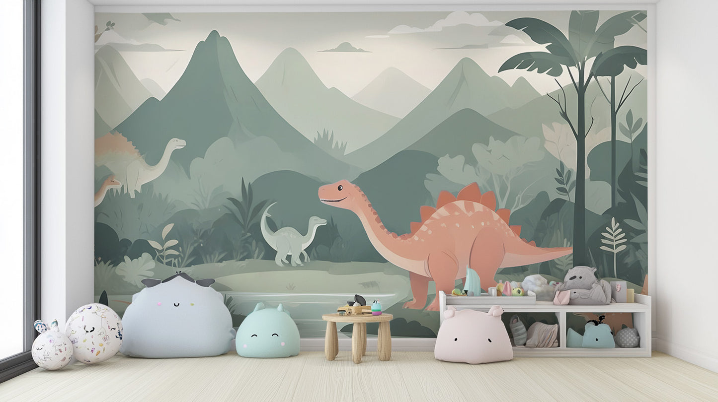 Kids Dinosaur Wallpaper Mural