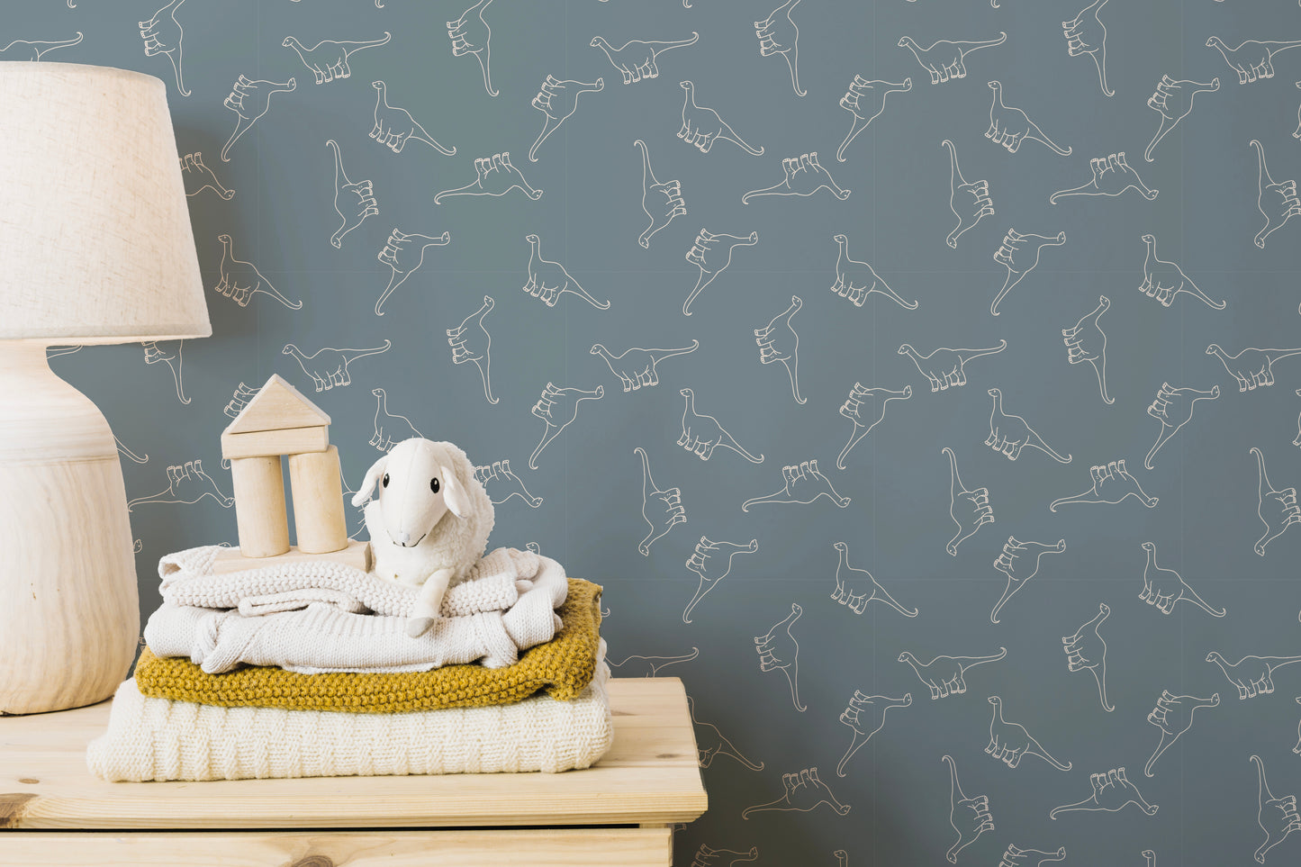 Prehistoric fun with minimal dinosaur wallpaper