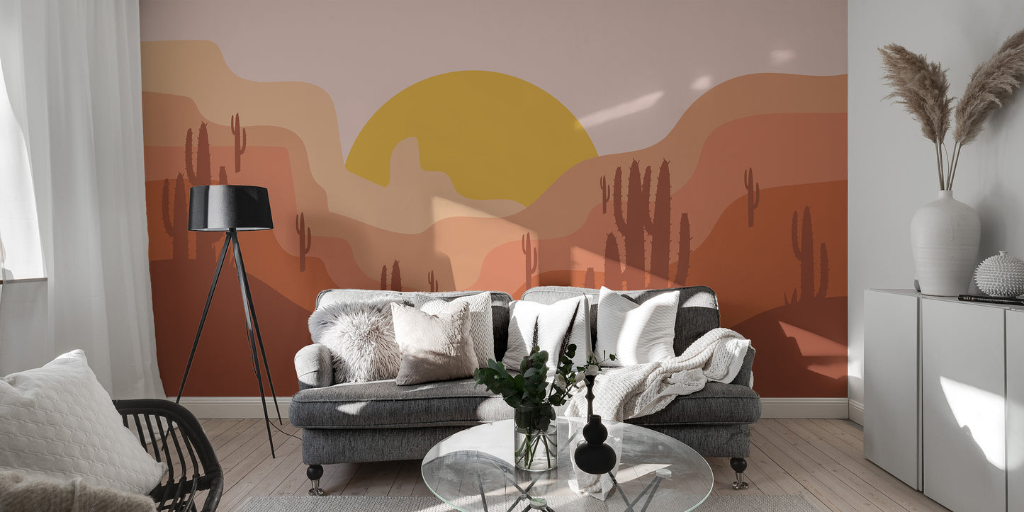 Desert Landscape Wallpaper Mural