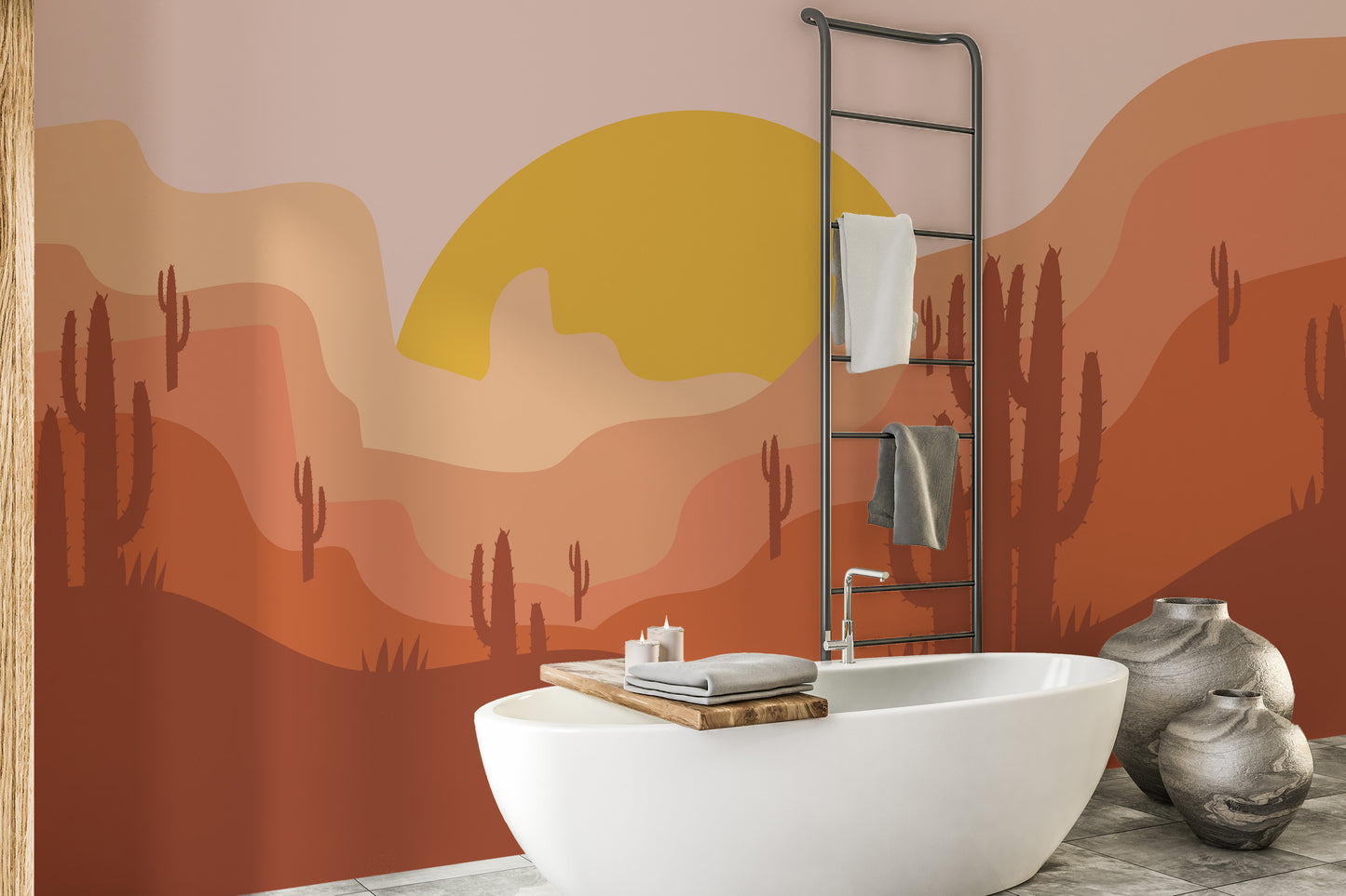 Desert Landscape Wallpaper Mural