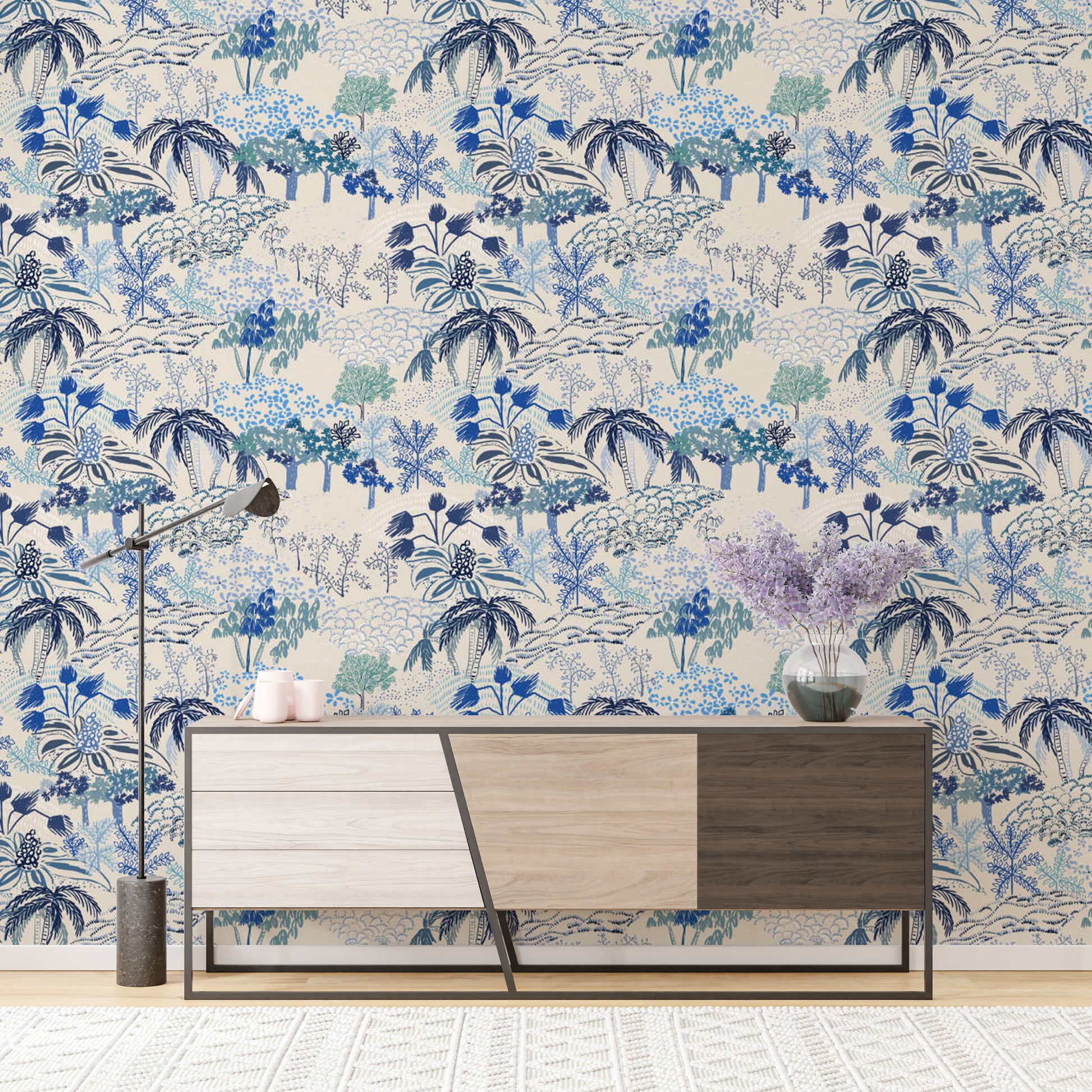 Chic fresco wallpaper with Florentine charm