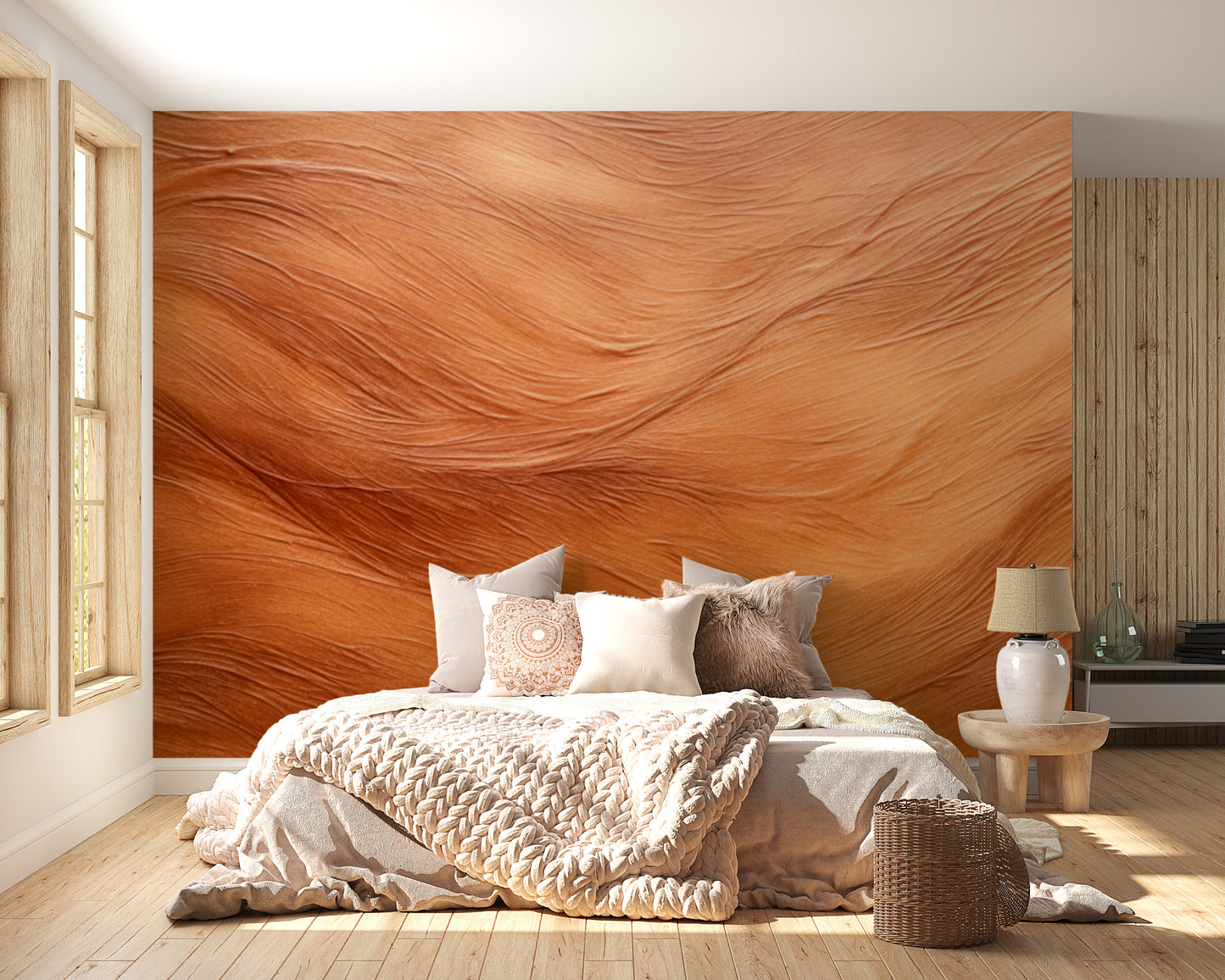 Brown Abstract Wallpaper Mural