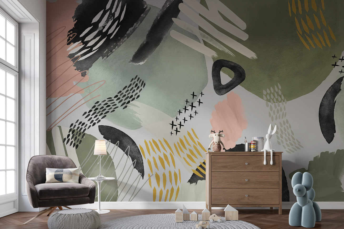 Modernist Echoes Wall Mural