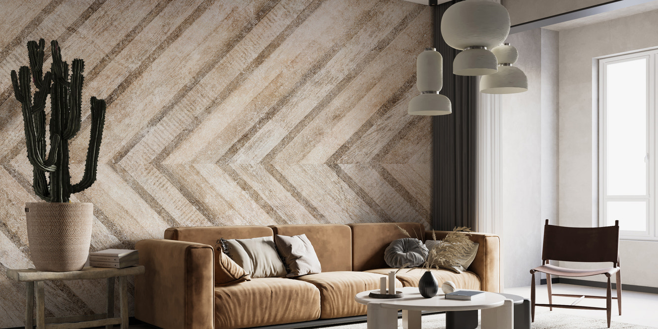 Geometric cement stone mural wallpaper
