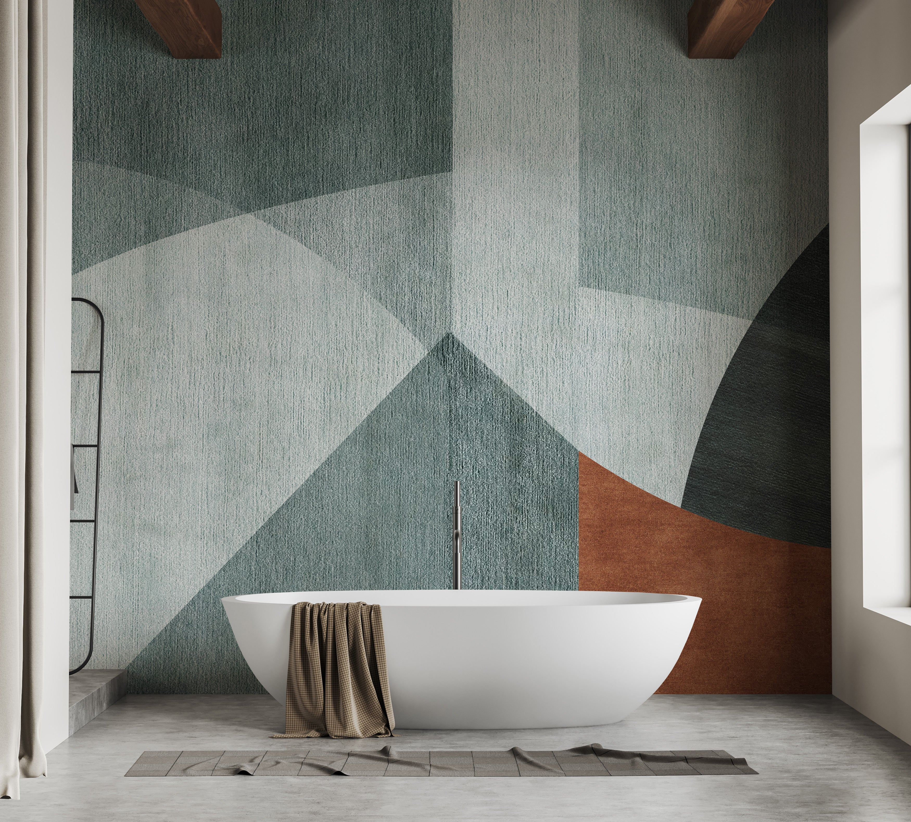 Abstract geometric patterns for stylish wallpaper decor