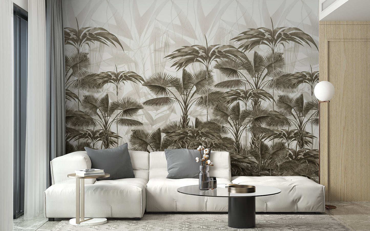 Bushy Palms Wallpaper Murals - Giffywalls