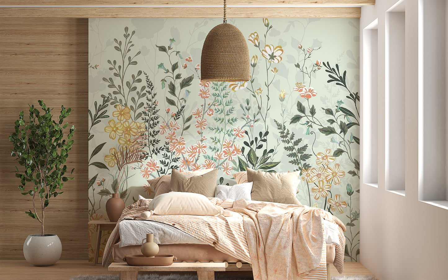 Rustic hay meadow wall decor for homes