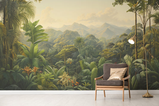 Lush Jungle Scene Wallpaper
