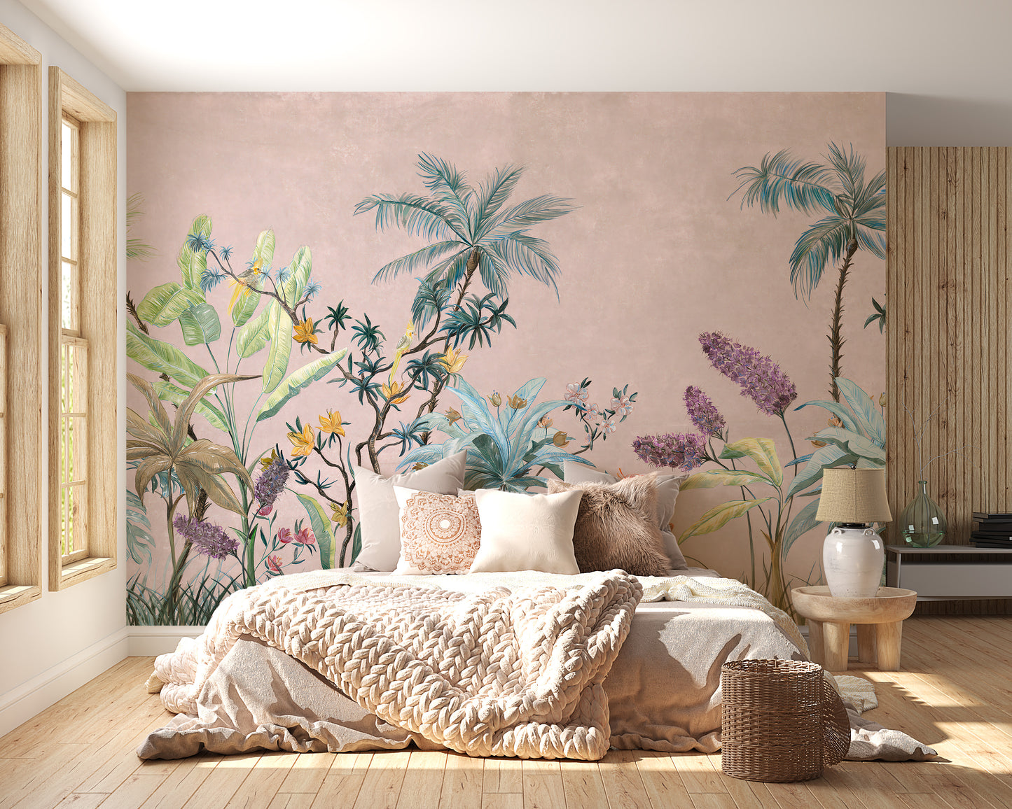 Boho Flowers Wallpaper Murals