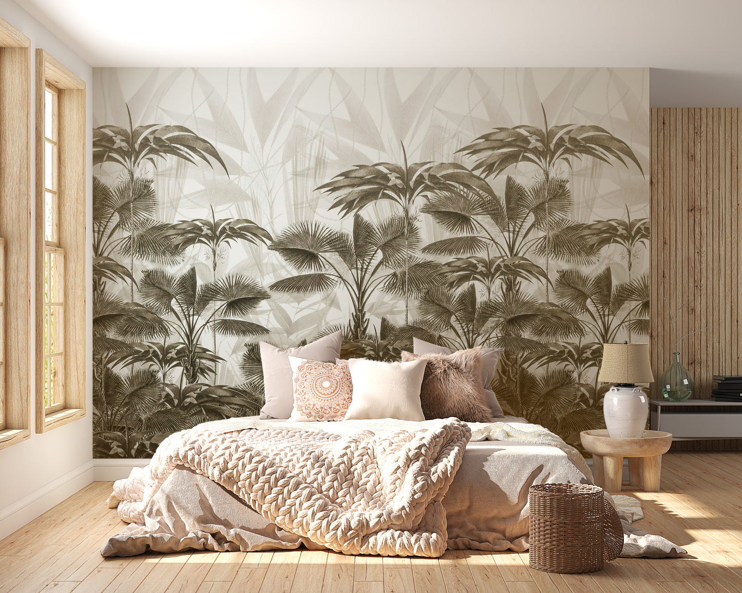 Bushy Palms Wallpaper Murals