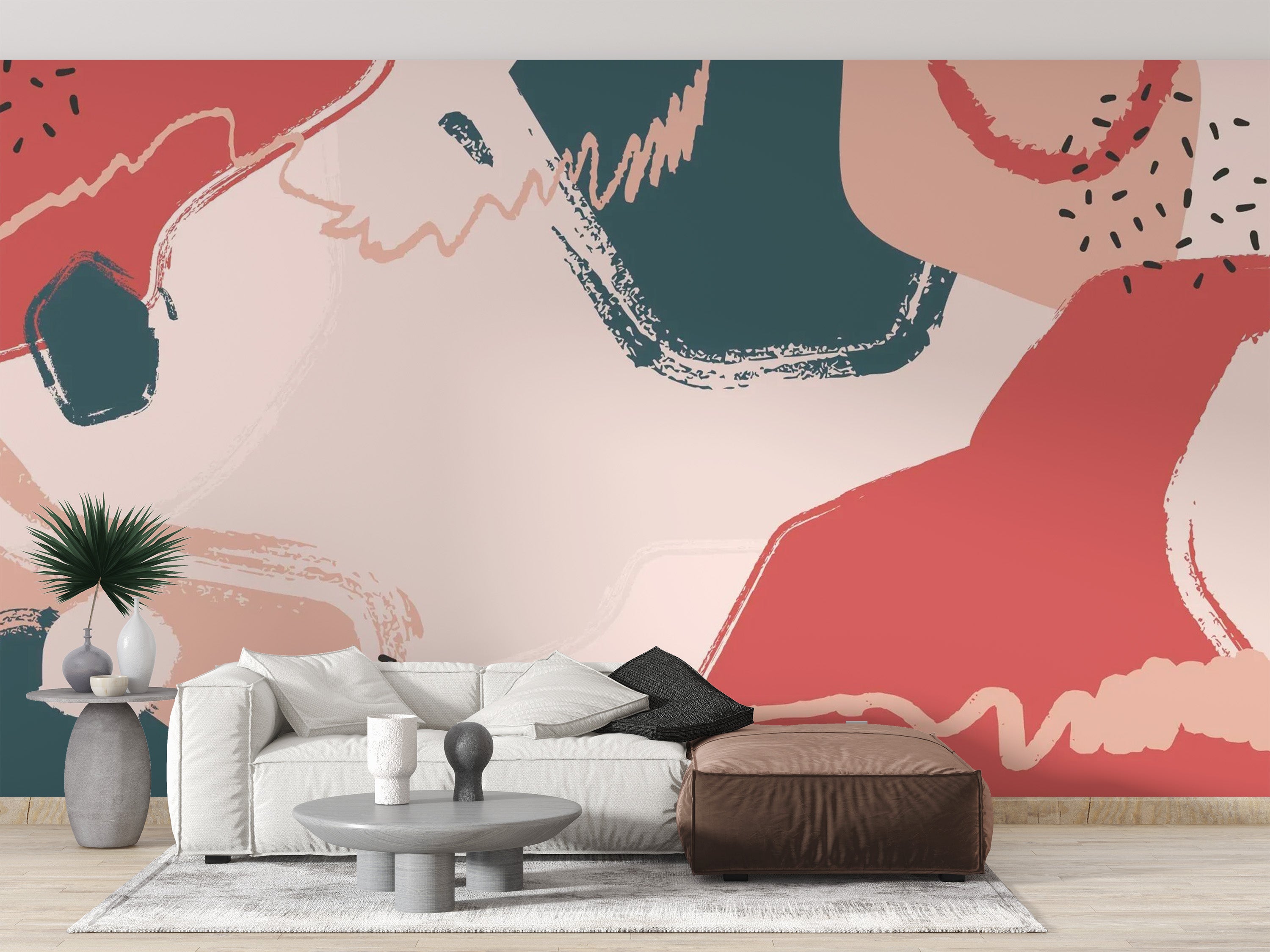 Color Stroke Wallpaper Mural for Walls