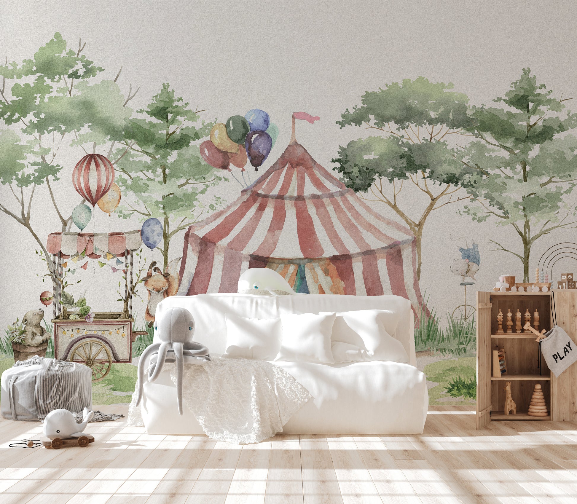 Whimsy Woodland Circus Wallpaper