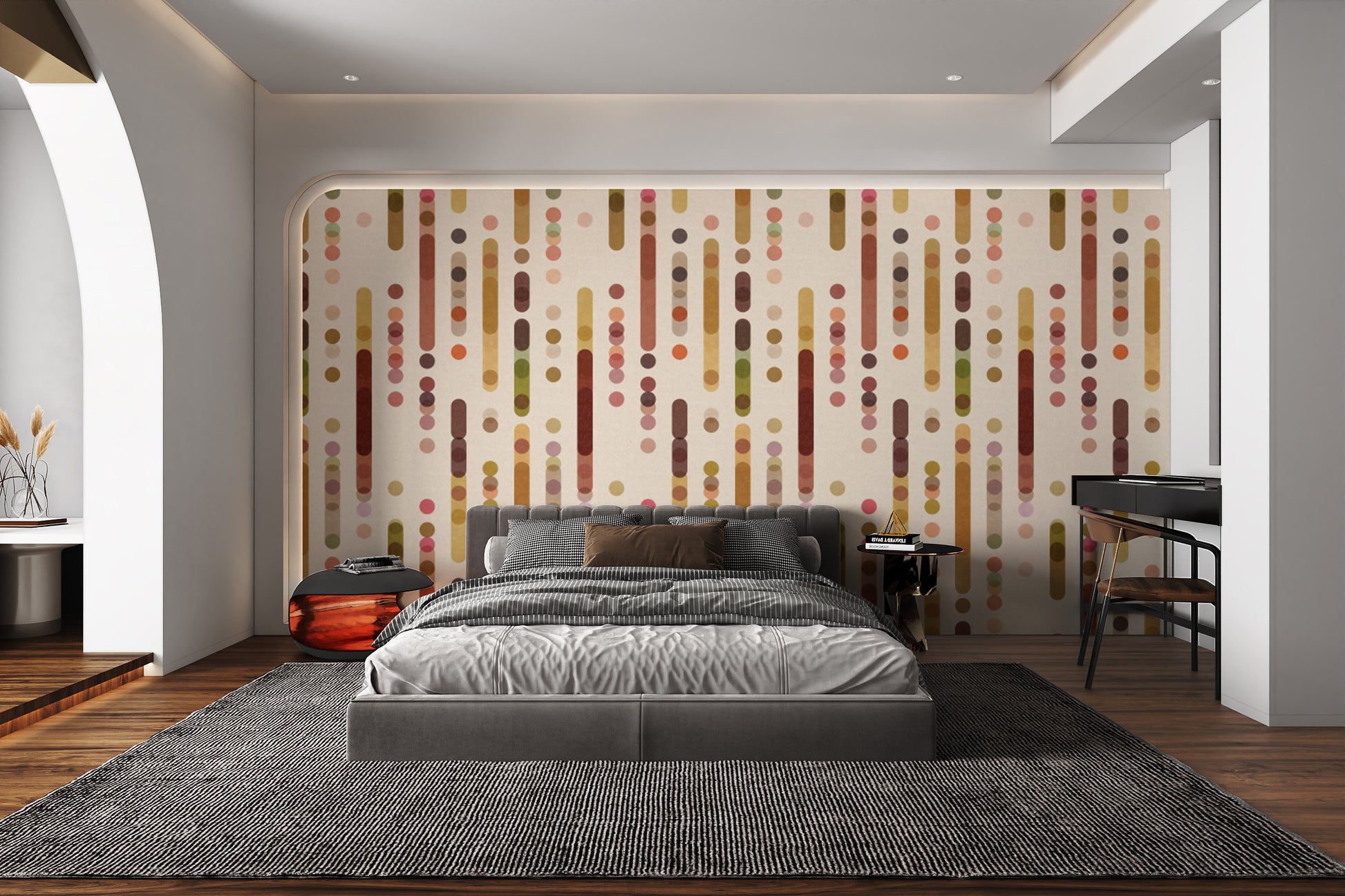 Luxurious Minimal Warmth wallpaper with a modern, warm palette.
