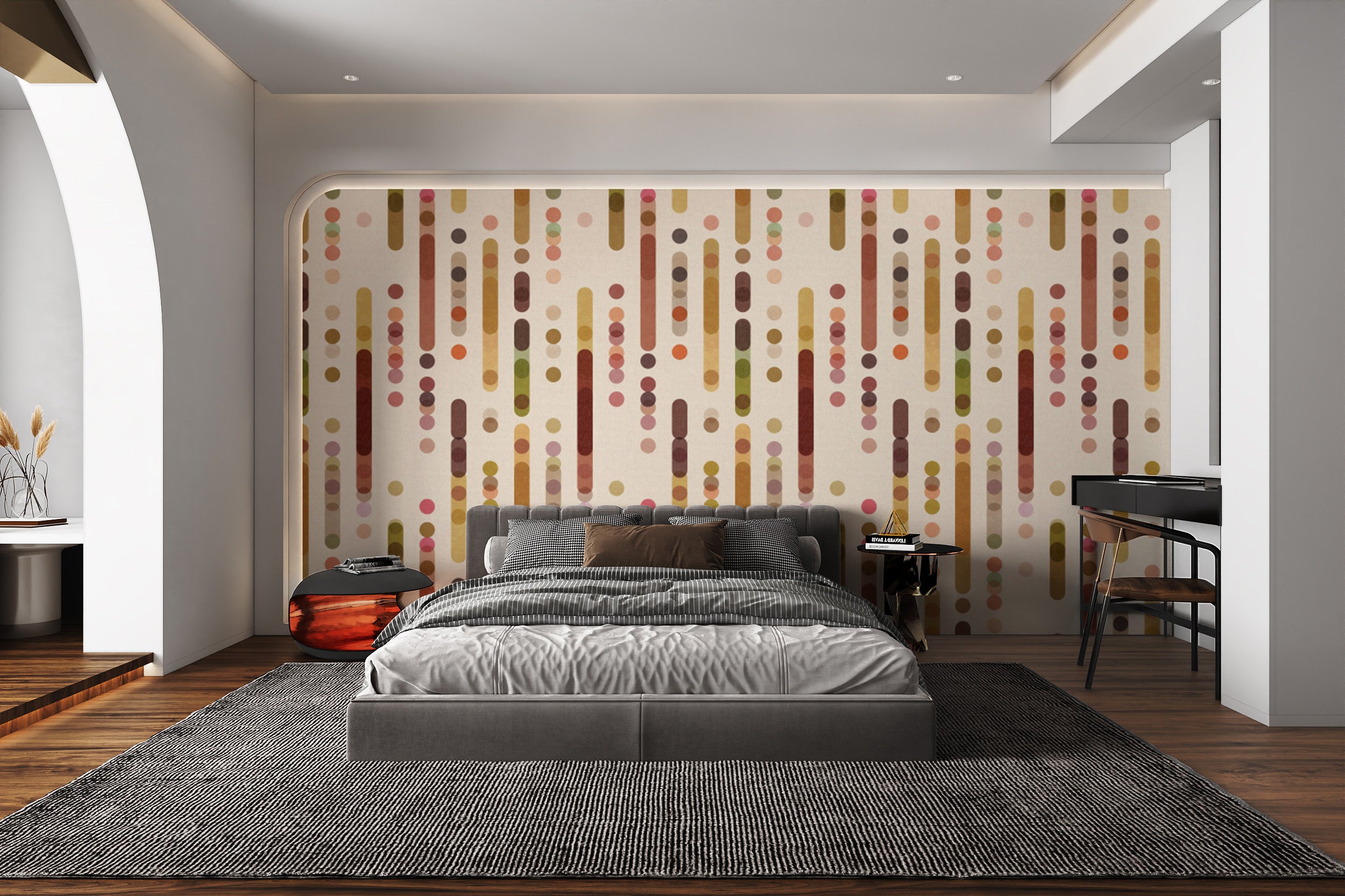 Luxurious Minimal Warmth wallpaper with a modern, warm palette.
