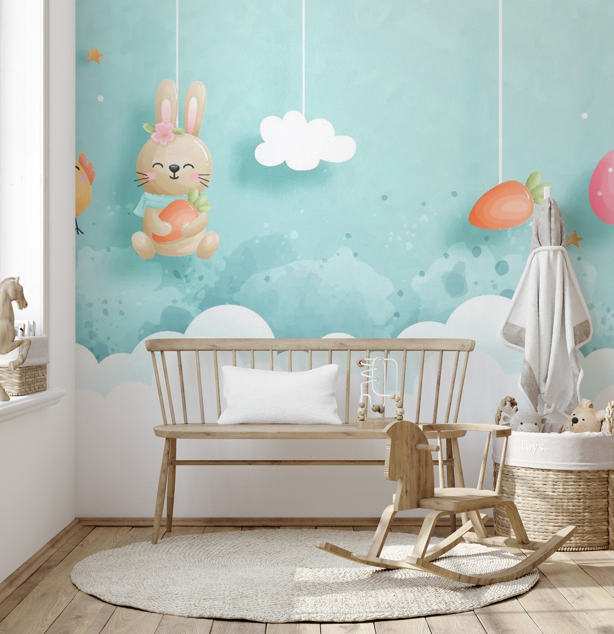 Kids Easter Wallpaper Murals for springtime fun
