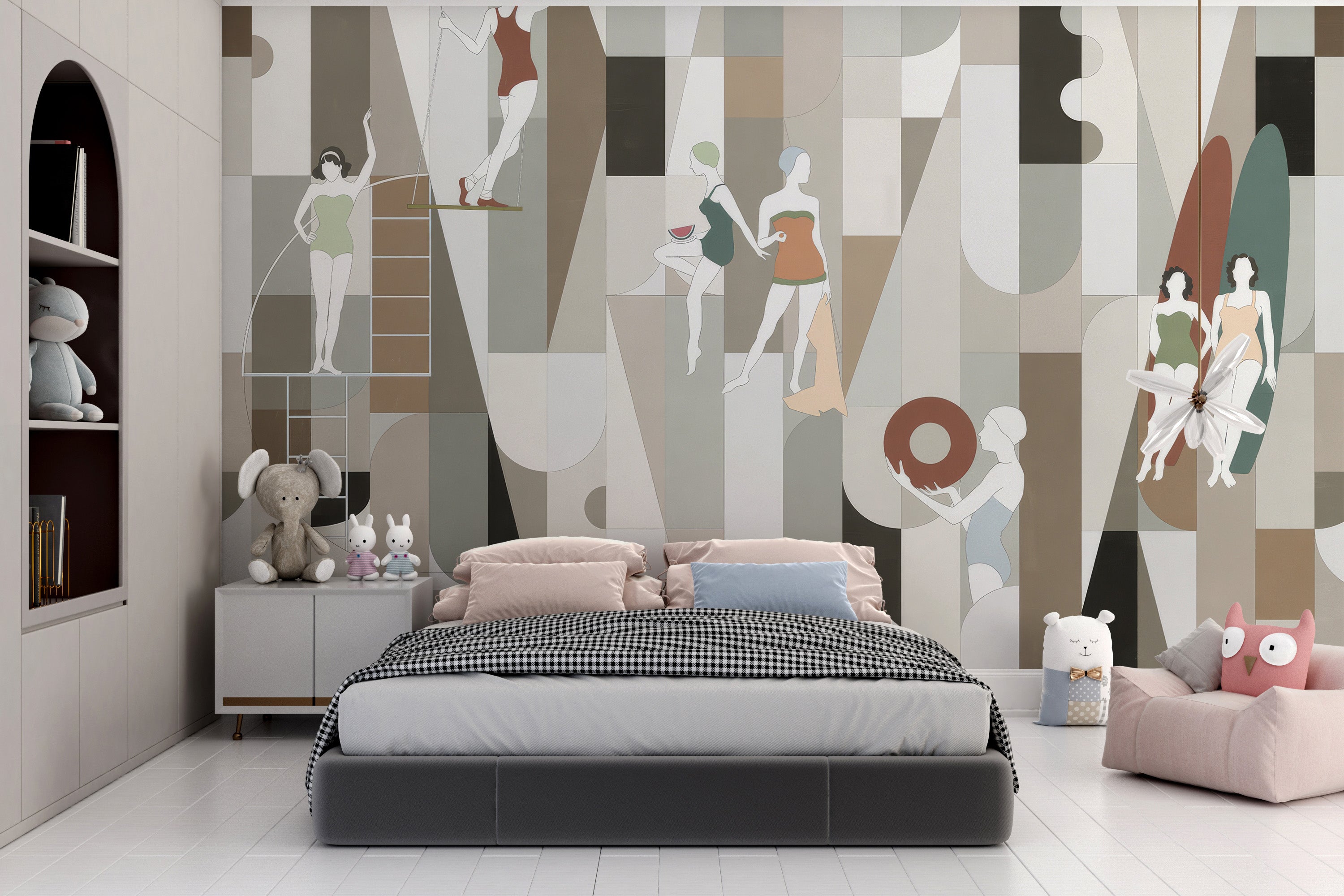 Modern Mosaic Wearables Wallpaper Mural