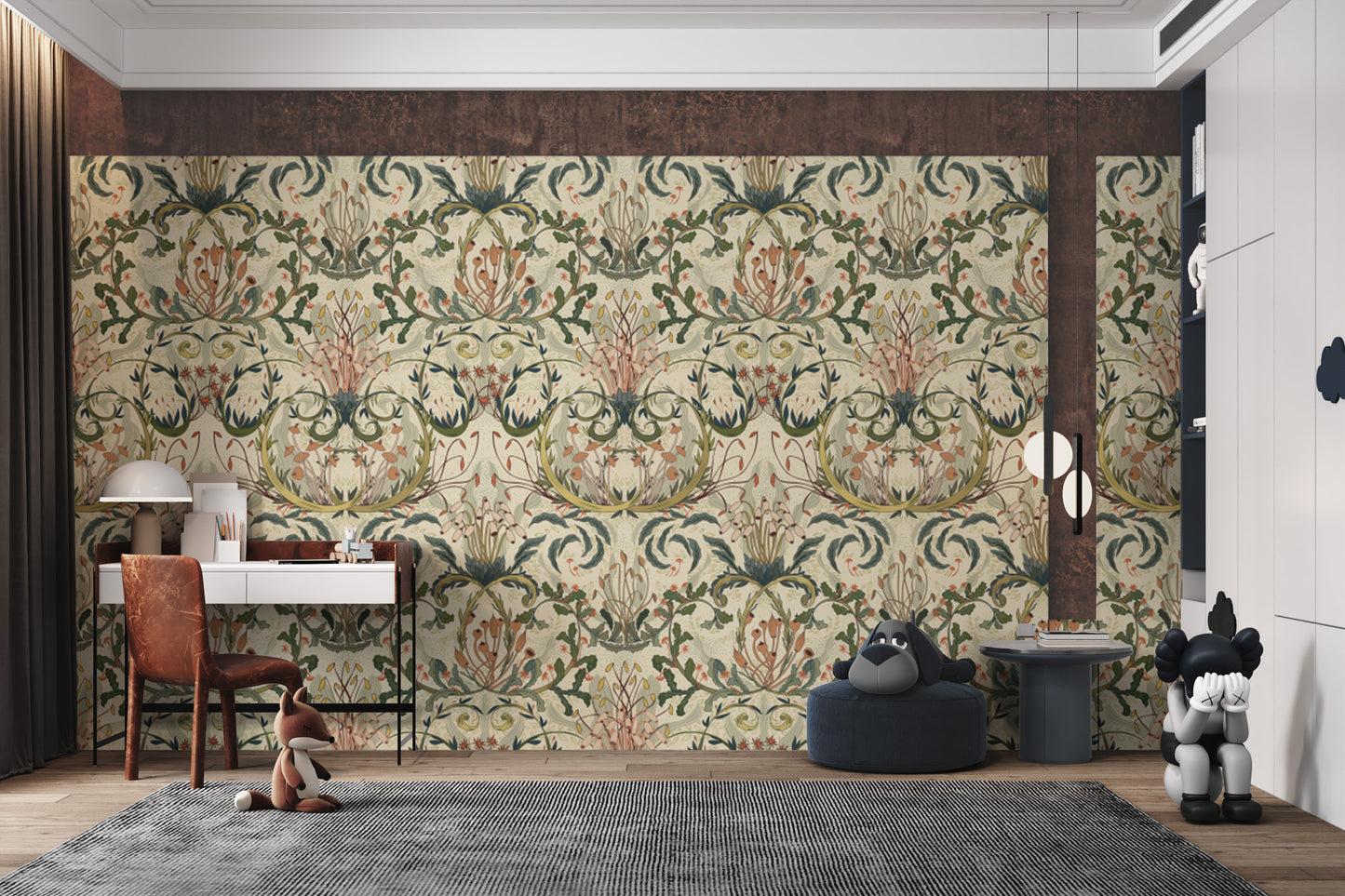 Immerse in forest beauty with Enchanted Forest Tapestry wallpaper.