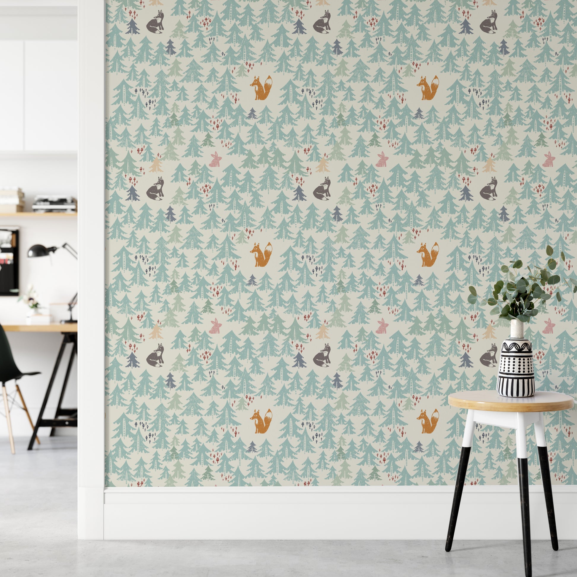 Mystical Woodland Creatures Wallpaper Mural
