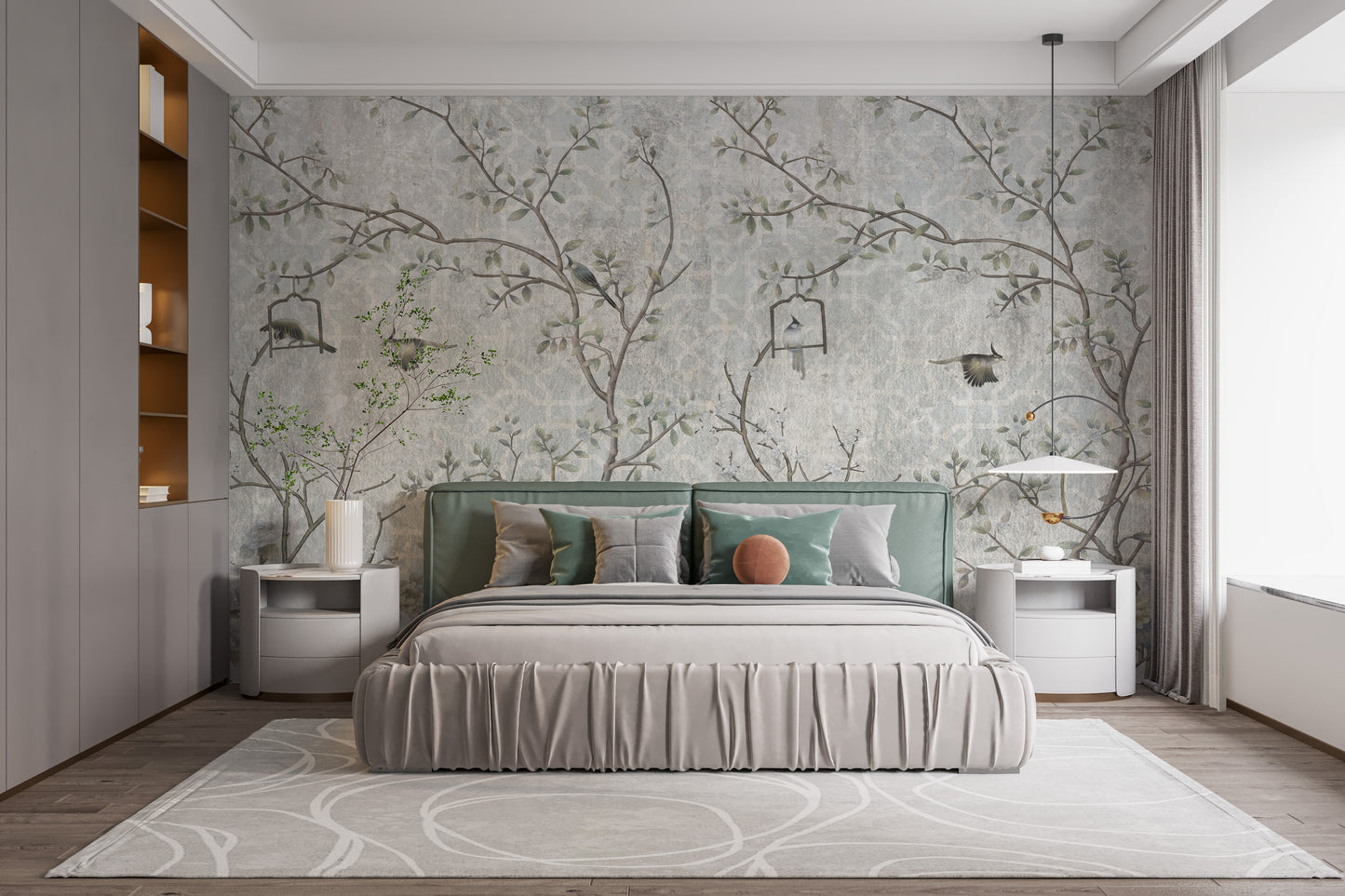 Whimsical Tree Mural Wallpaper
