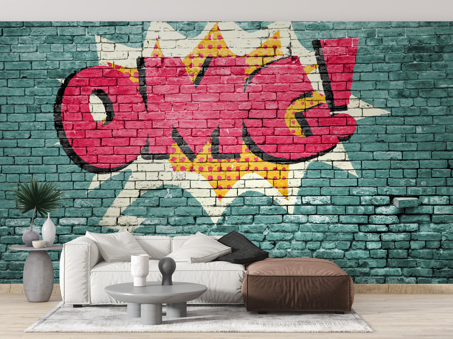 Pop Art OMG Graffiti Wall Mural