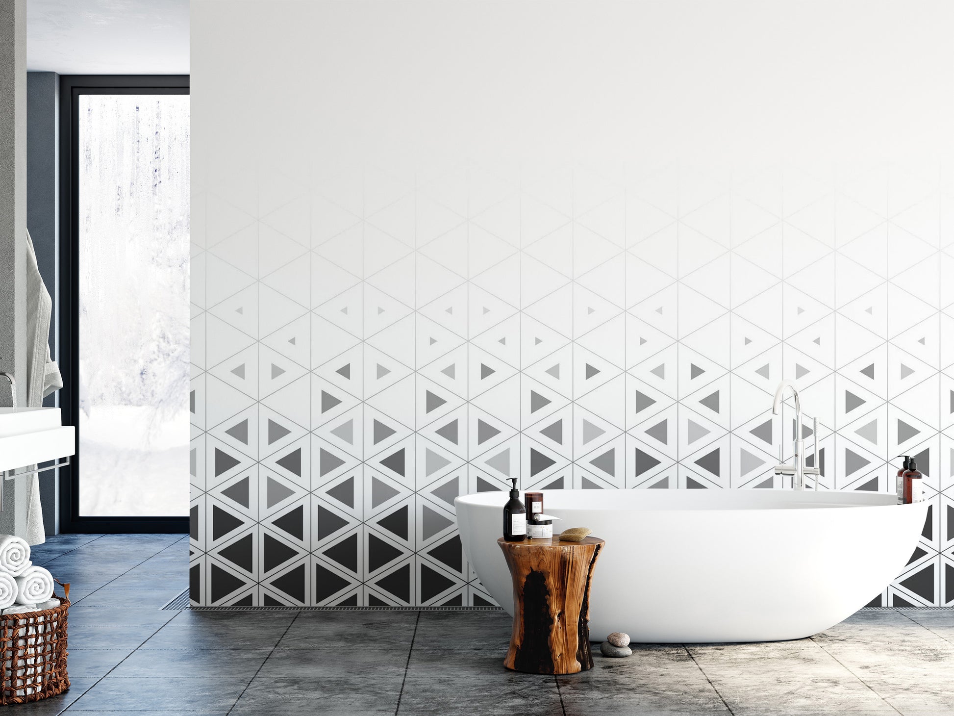 Geometric pattern Wallpaper Mural - Giffywalls