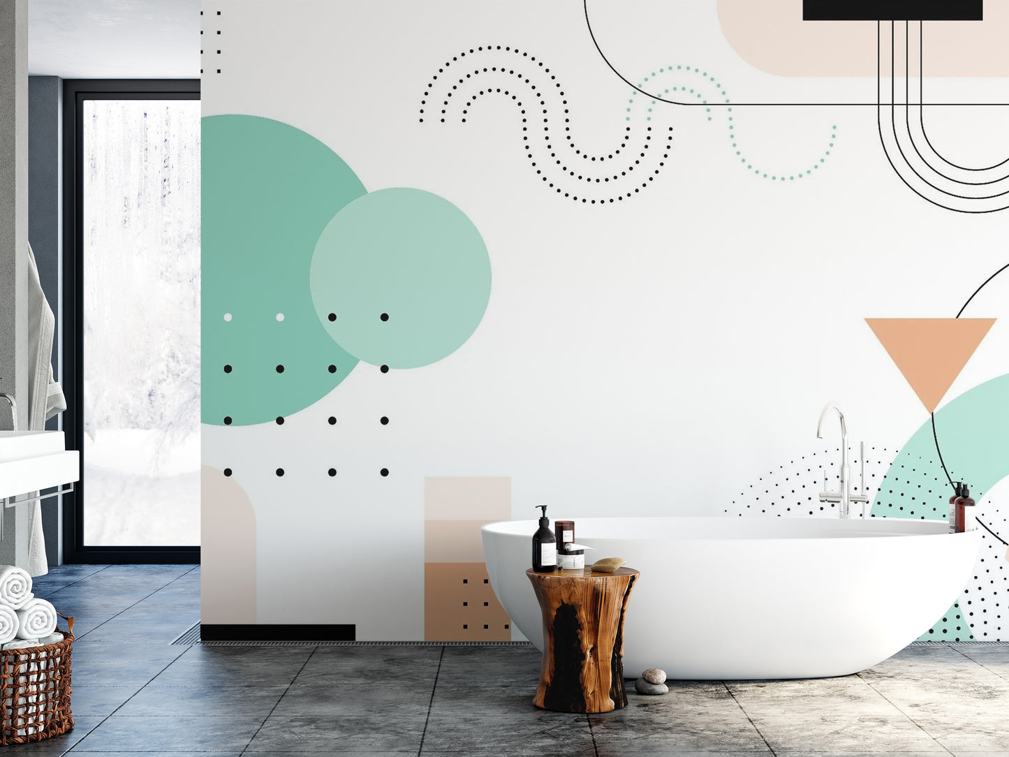 Geometric Shapes Wallpaper Murals