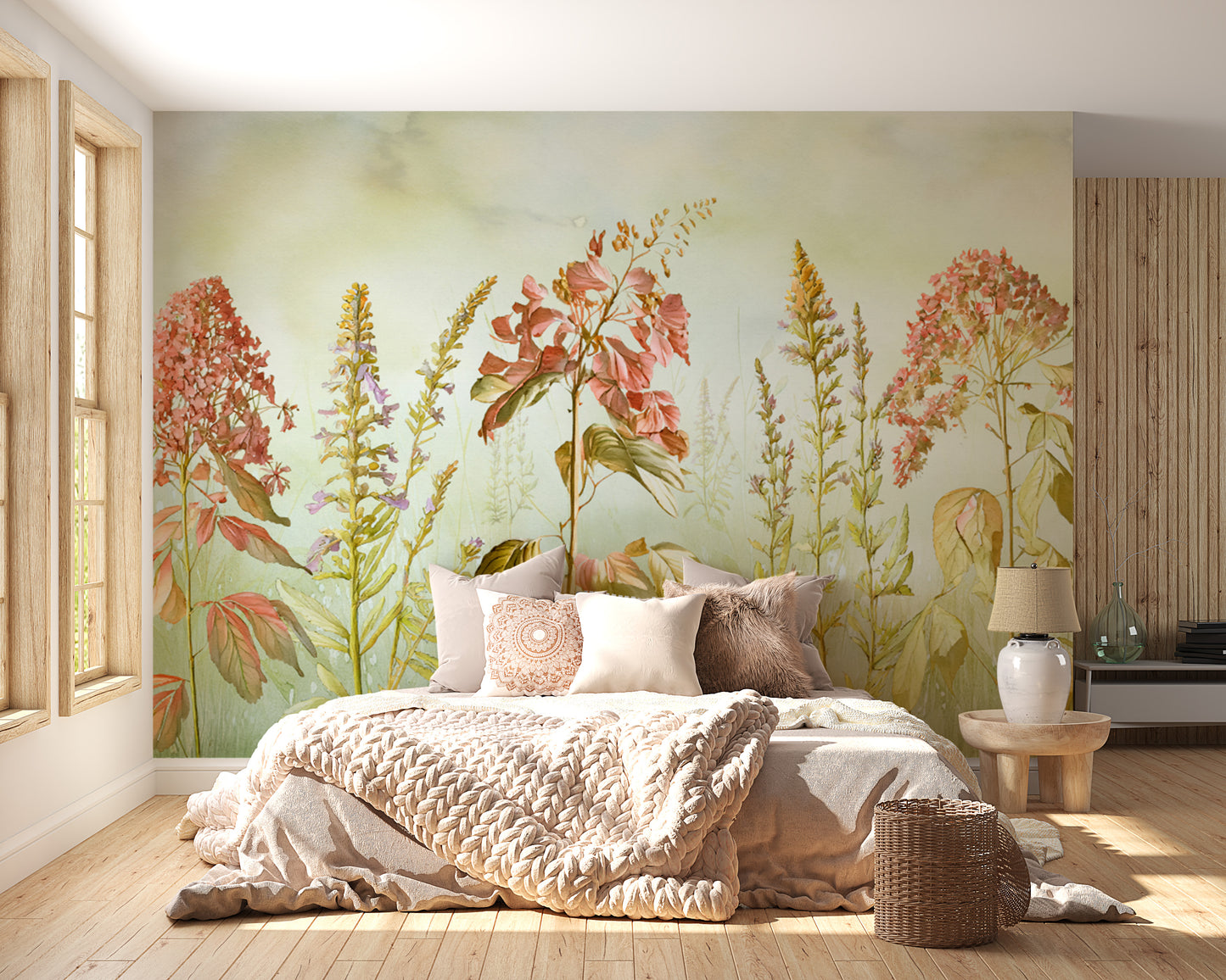 Wild Flowers Meadows Wallpaper Murals