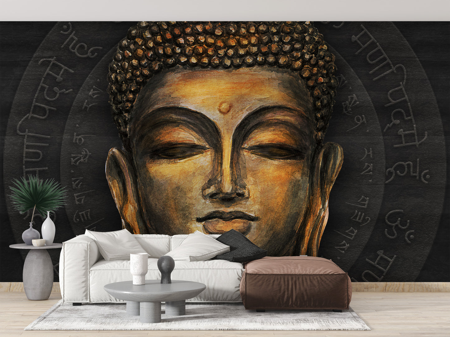 Buddha wallpaper featuring sacred texts
