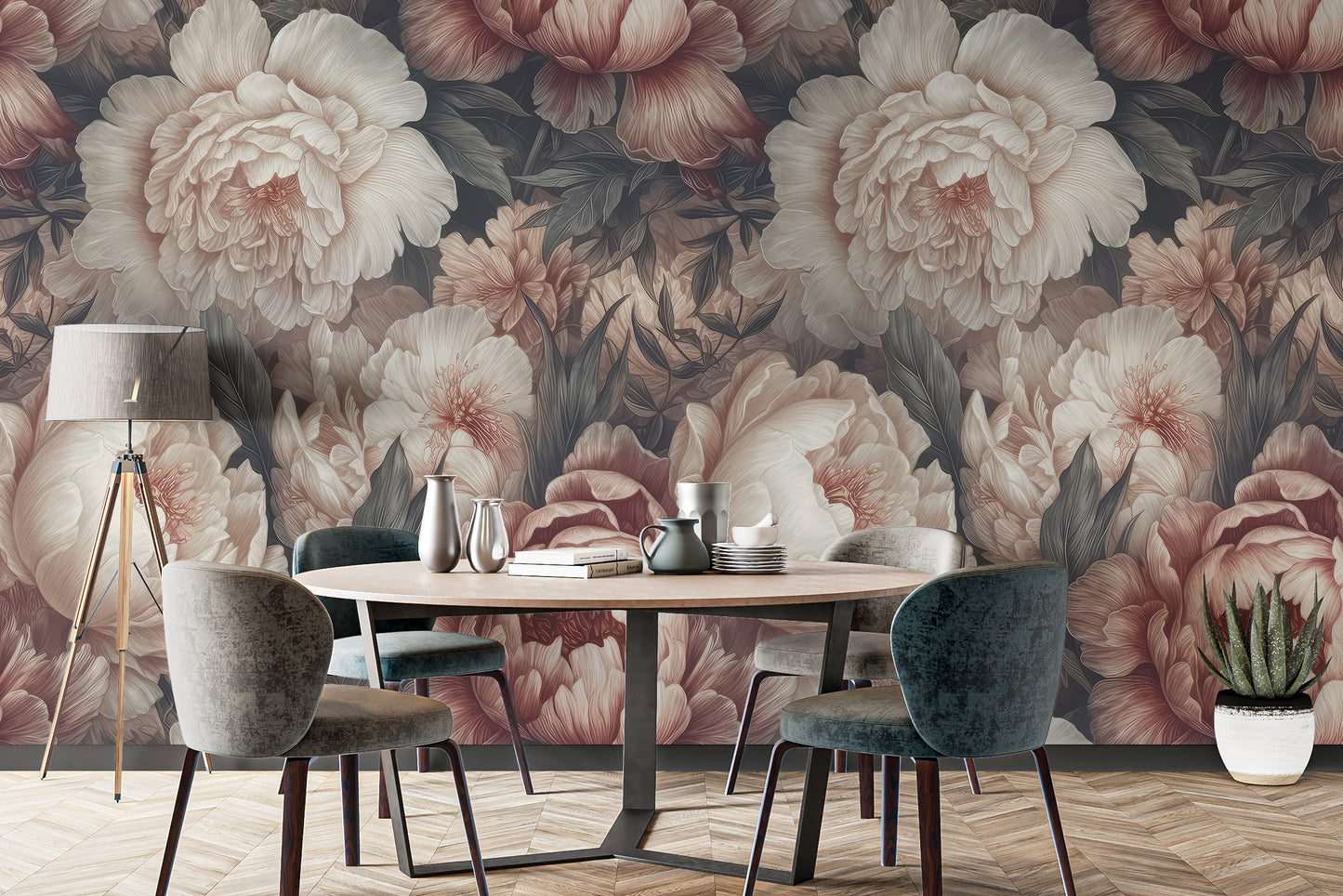 Peony Flower Wallpaper Mural