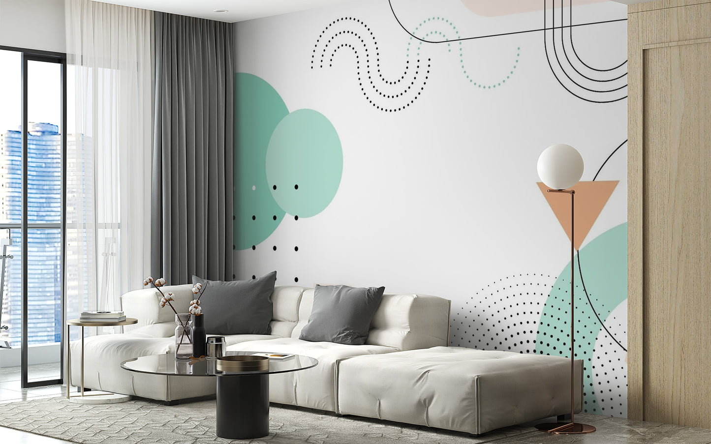 Geometric Shapes Wallpaper Murals - Giffywalls