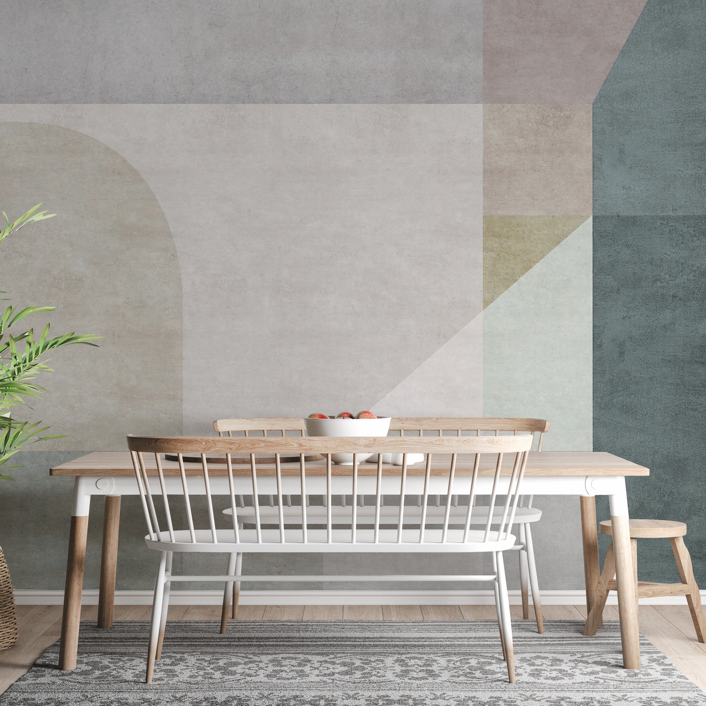 Geometric Vector Pastel Wallpaper Murals