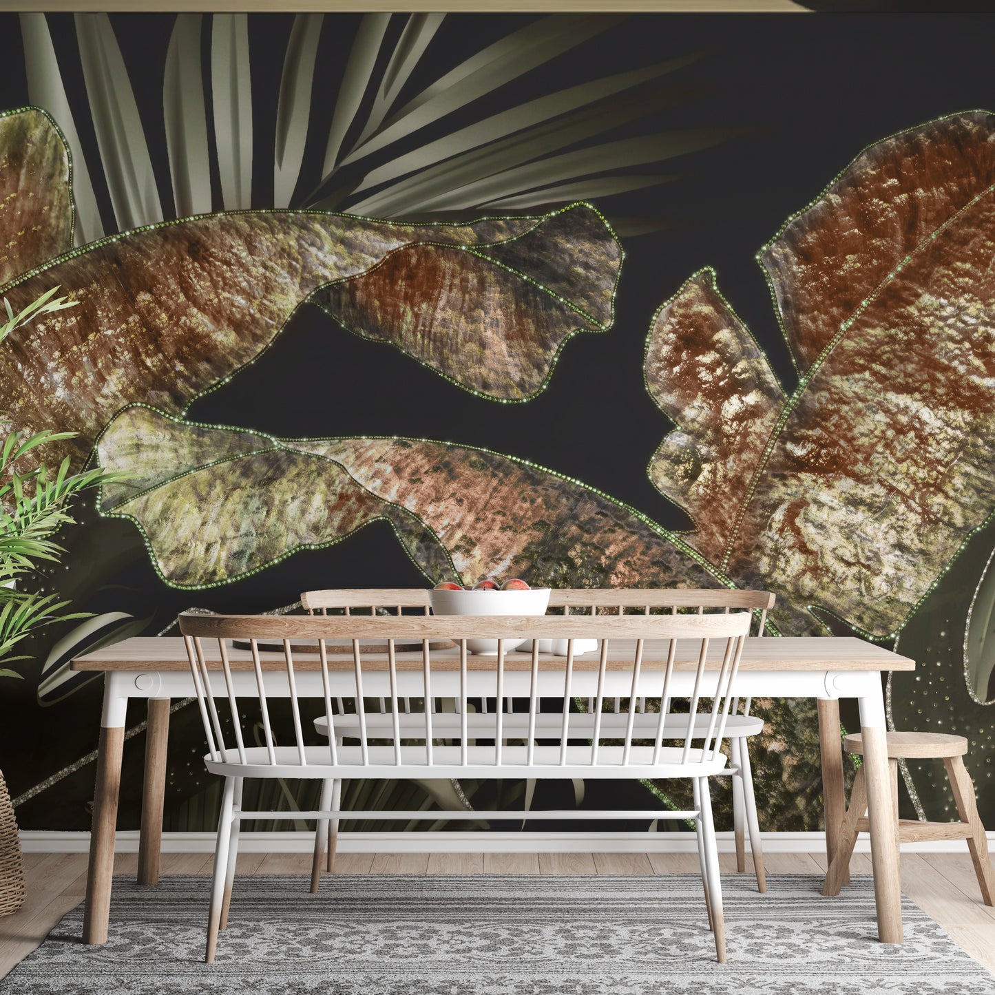 Large Tropical Leaves Wallpaper Murals