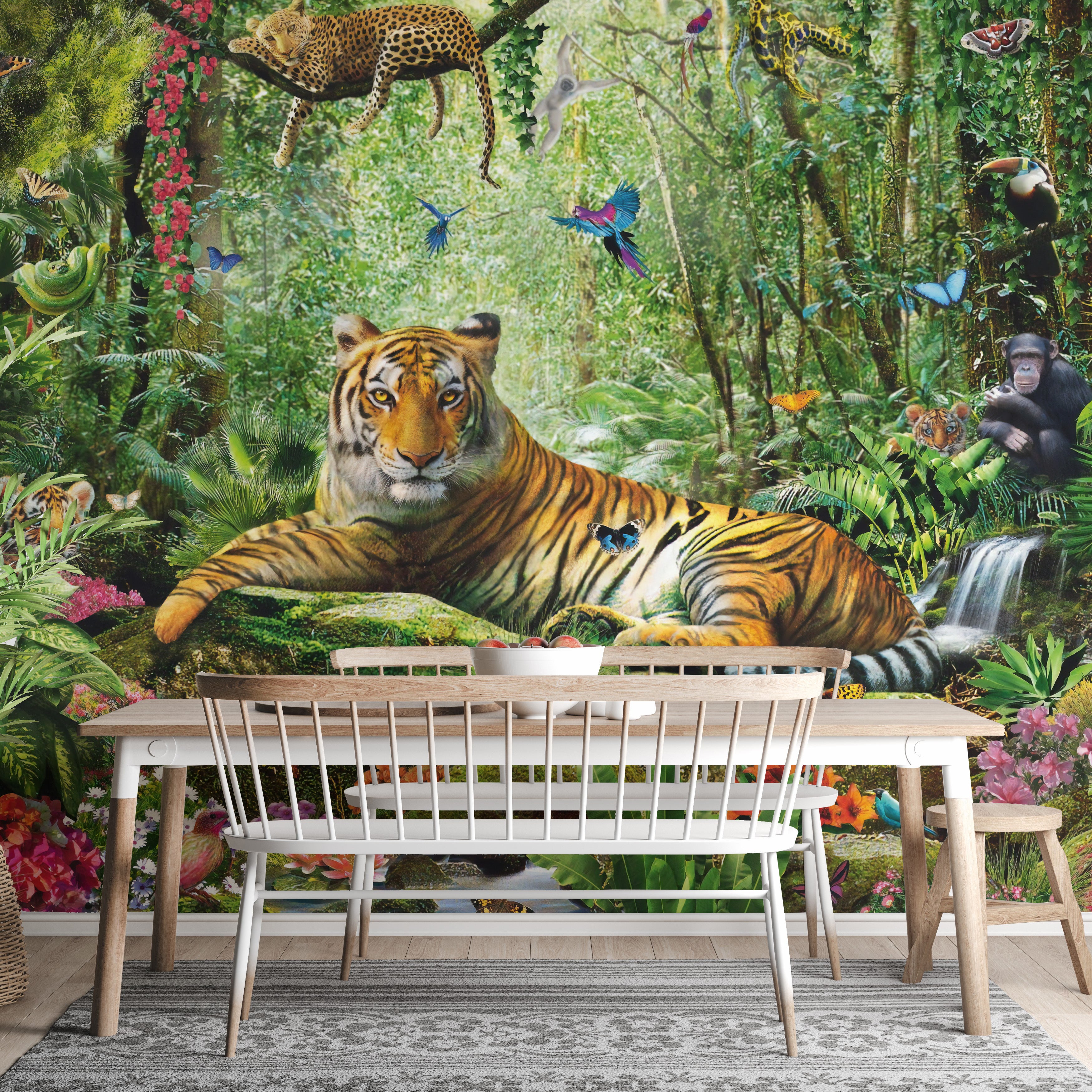 Tiger in Jungle Wallpaper Mural
