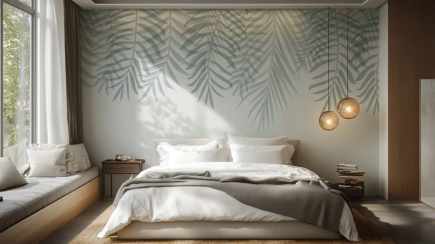 Arctic Palm Whisper Wallpaper Mural lush design