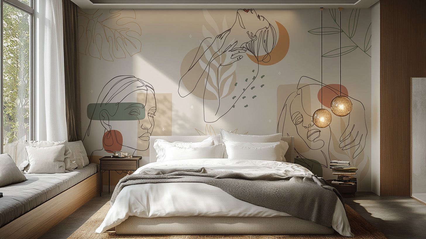 Contour Elegance Artwork Series Mural - Giffywalls