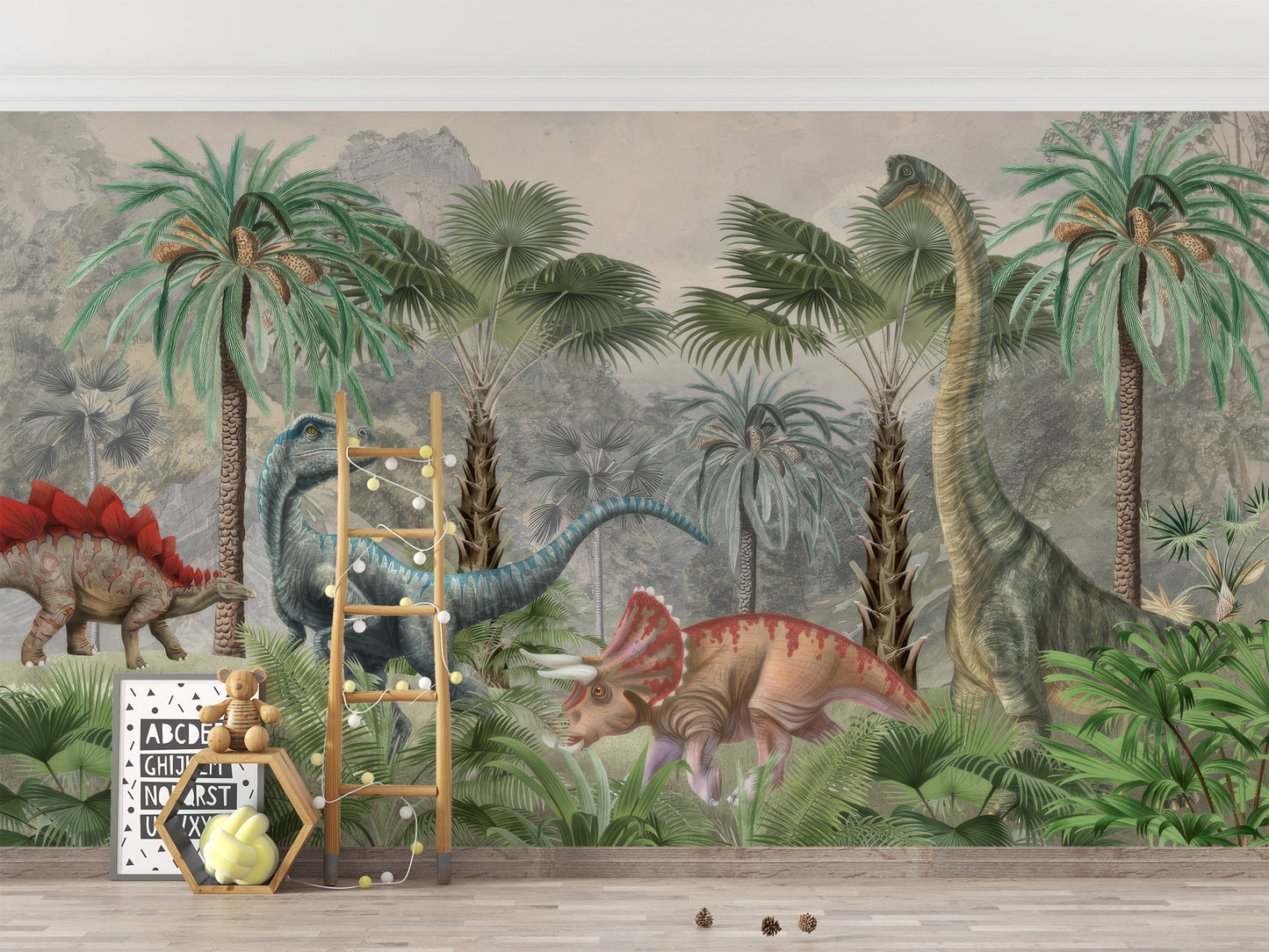 Mesozoic Mingle Wall Mural