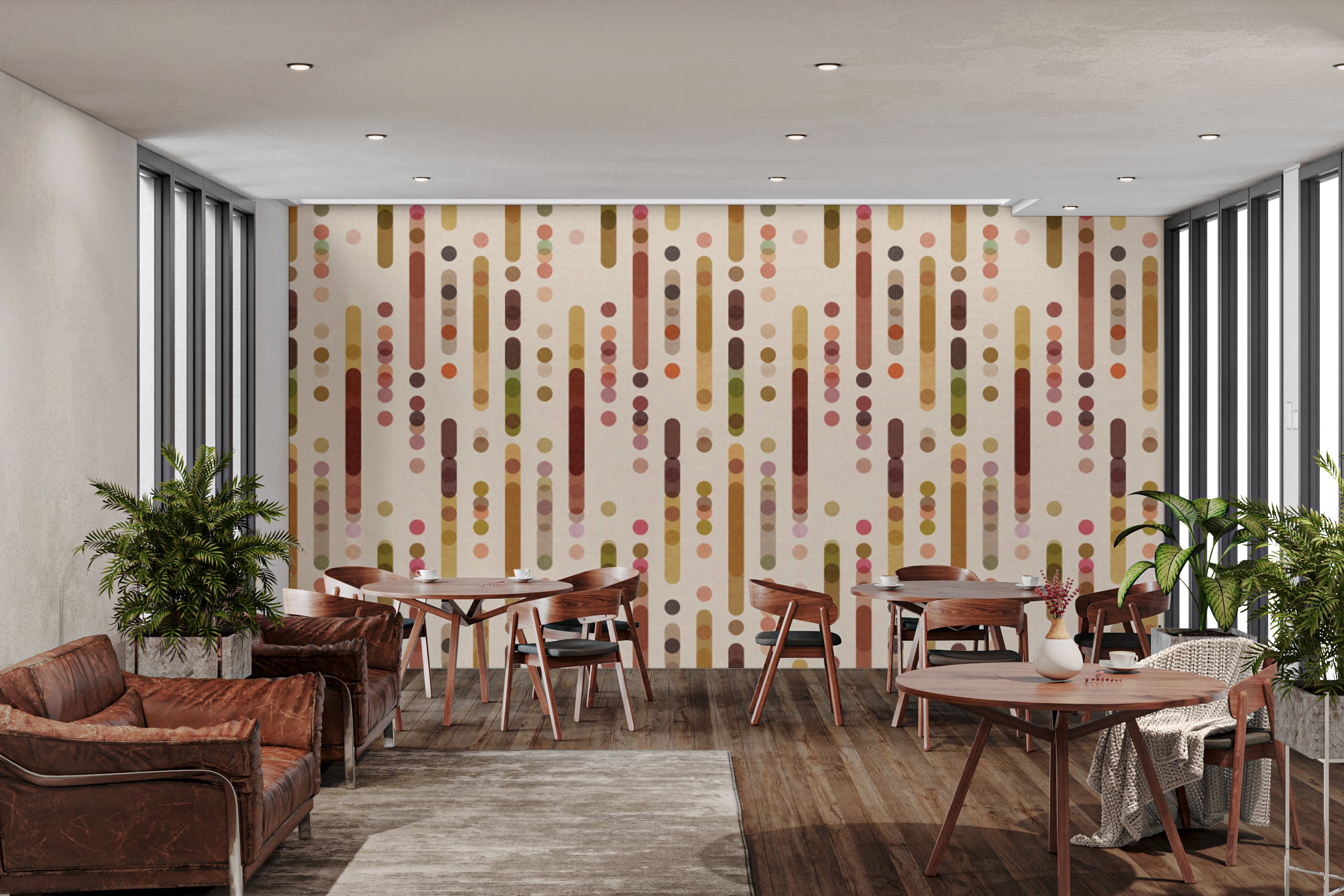 Minimal Warmth wallpaper mural with a soft, earthy design.
