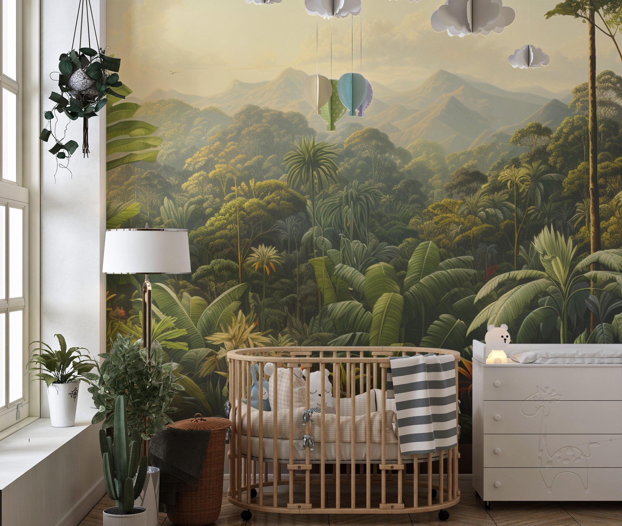 Exotic Tropical Forest Wall Mural
