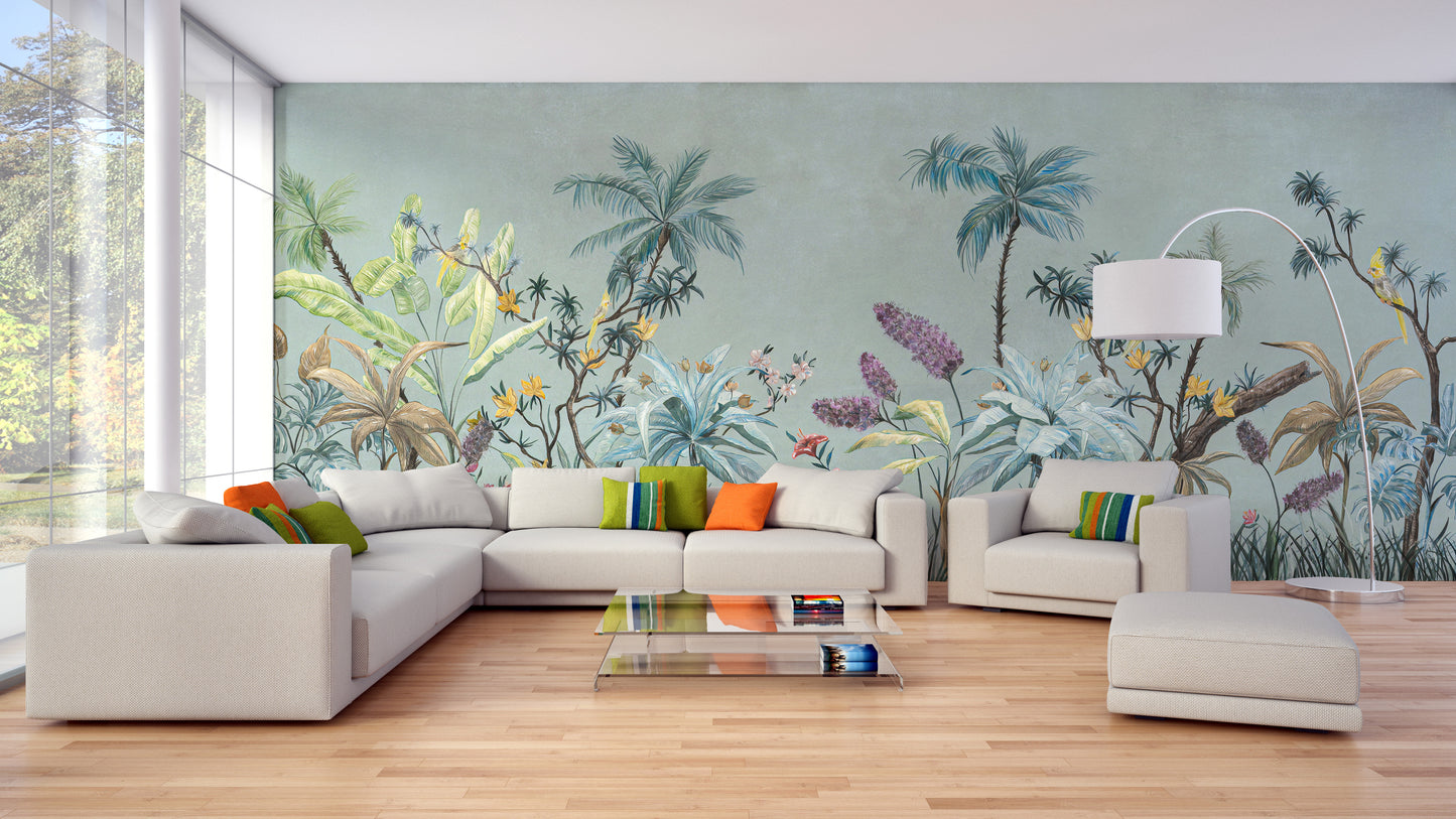 Designer Colorful Flowers design Wallpaper Murals - Giffywalls