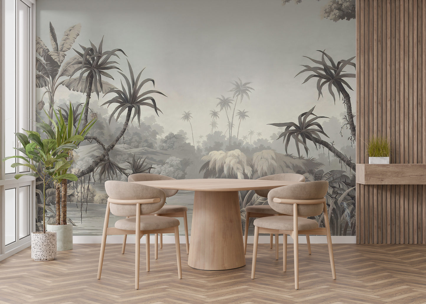 Tropical Countryside Wallpaper Murals - Giffywalls