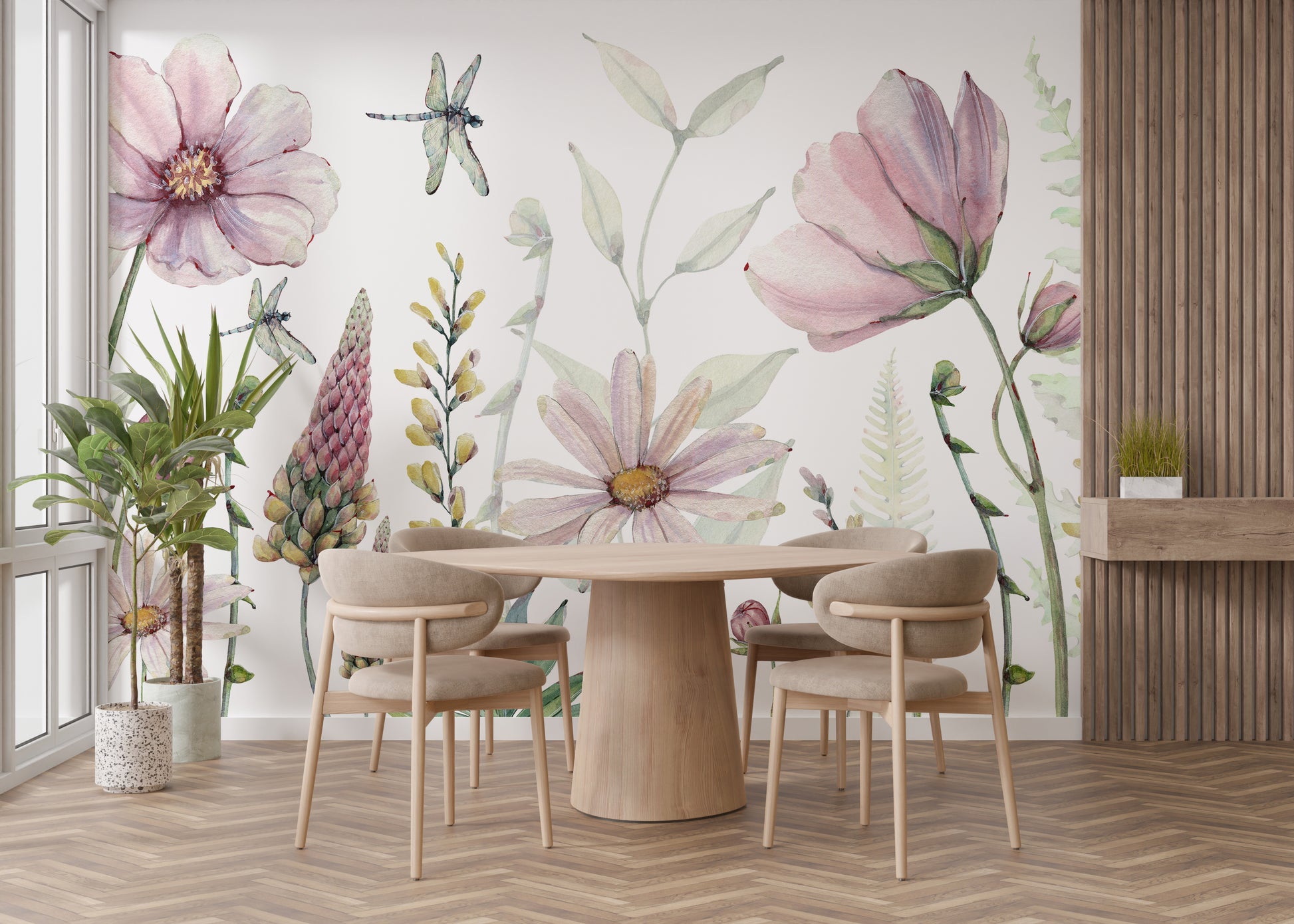 Fabulous Flowers mural wallpaper