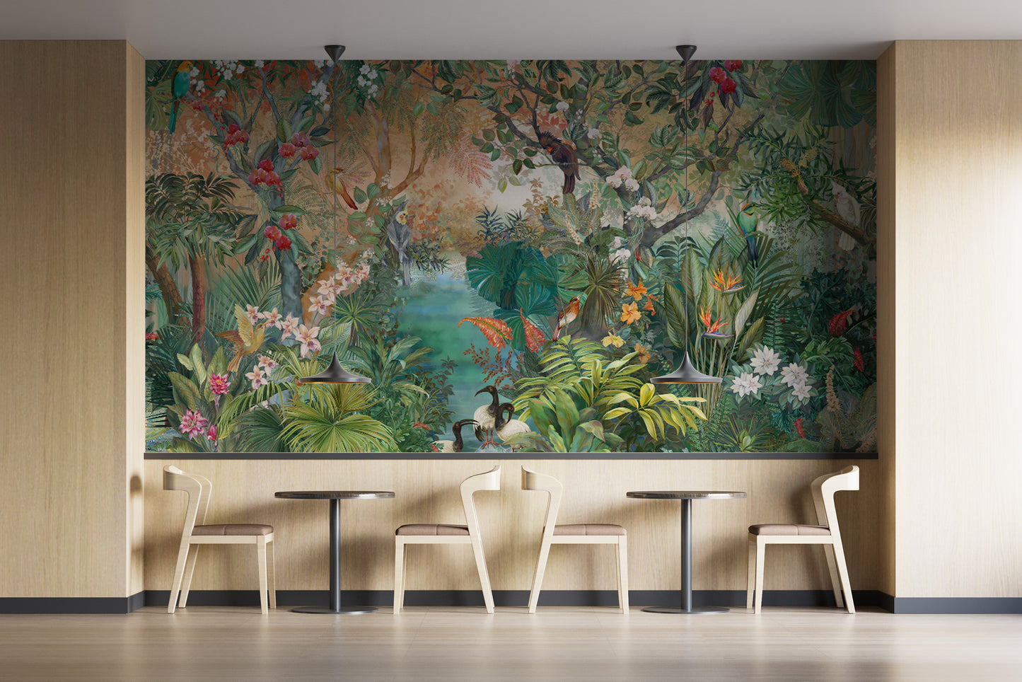 Birds and Branches Scenic Mural
