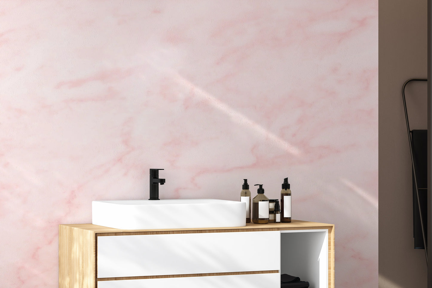 Pink Marble Wallpaper Mural