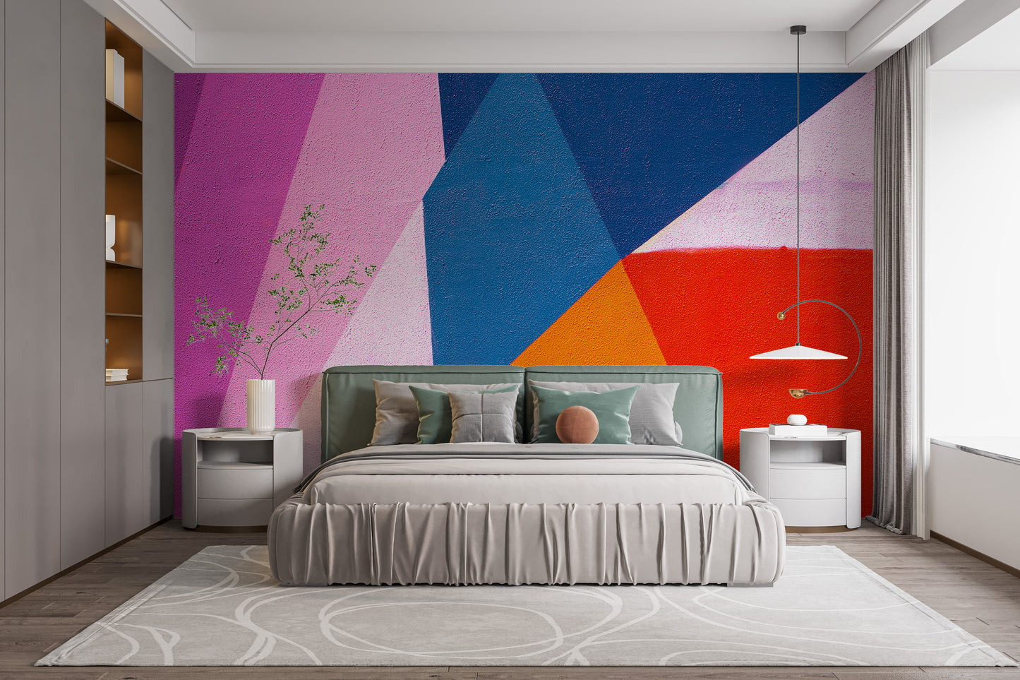 Urban Spectrum Colourful Abstract Wall Mural