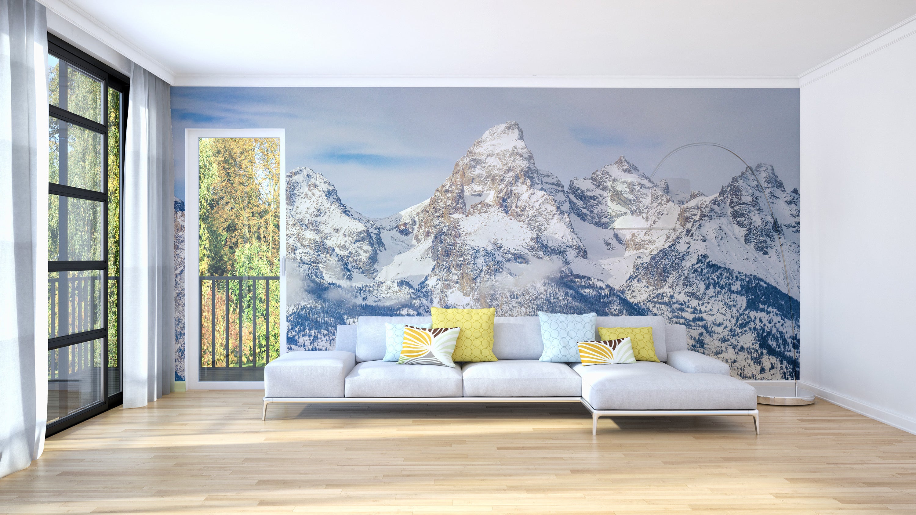 Wyoming peaks wallpaper for livingrooms