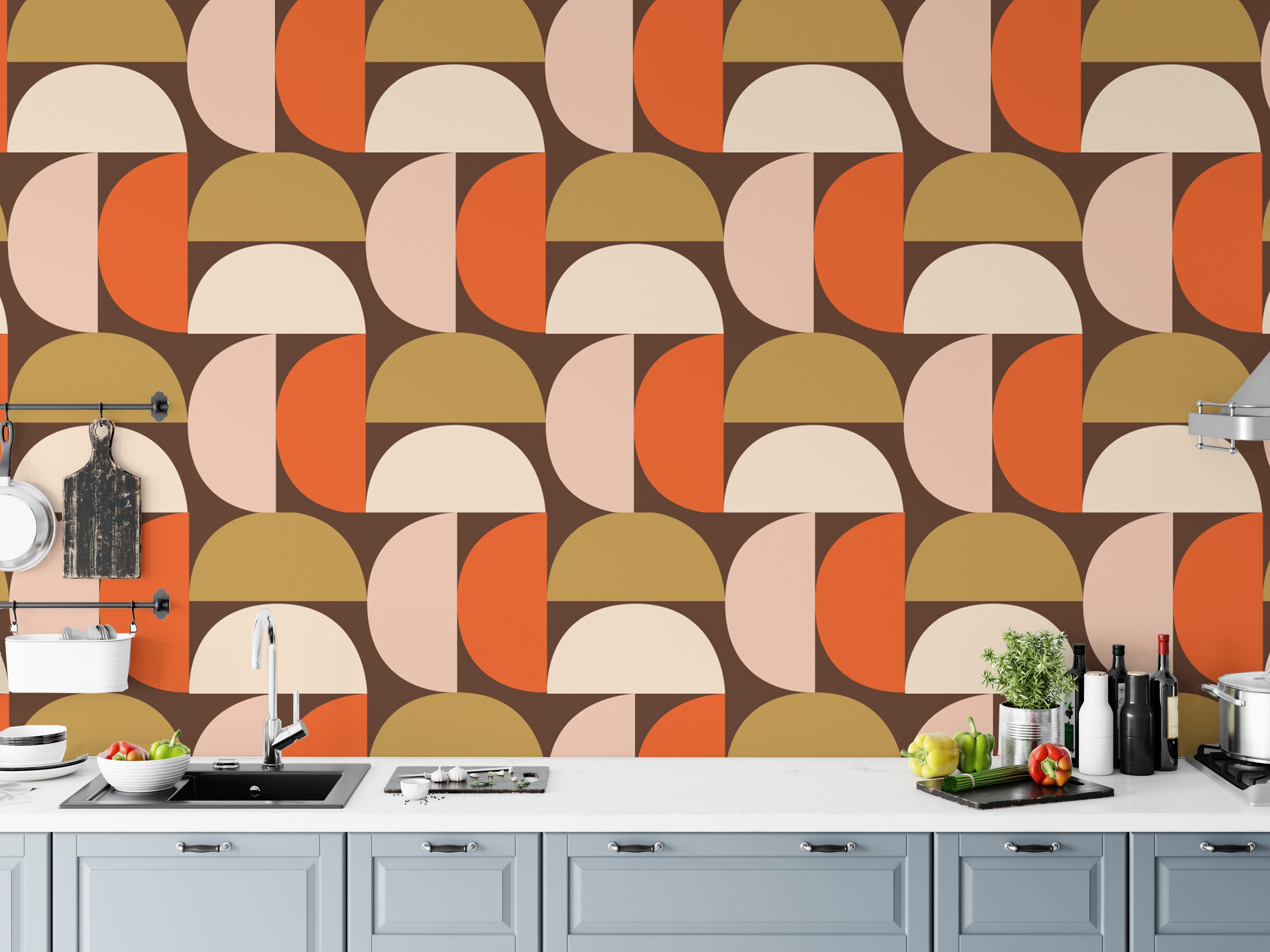 Mindfulness Mod Dot Design Wallpaper with calming pattern
