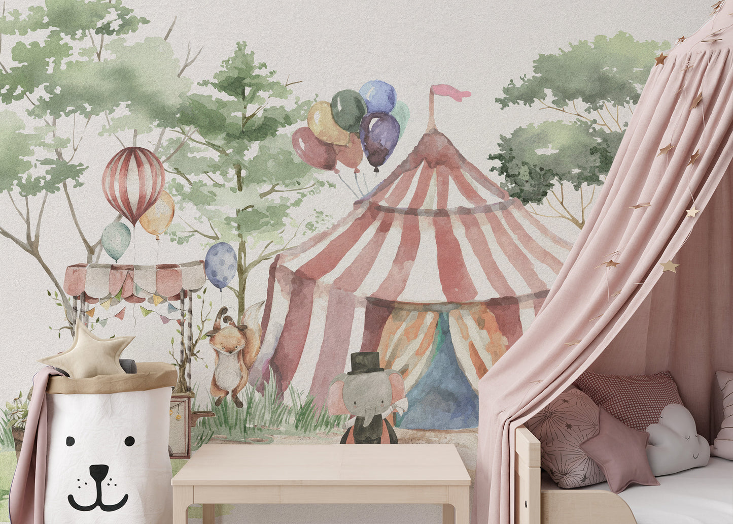 Whimsy Woodland Circus Wallpaper