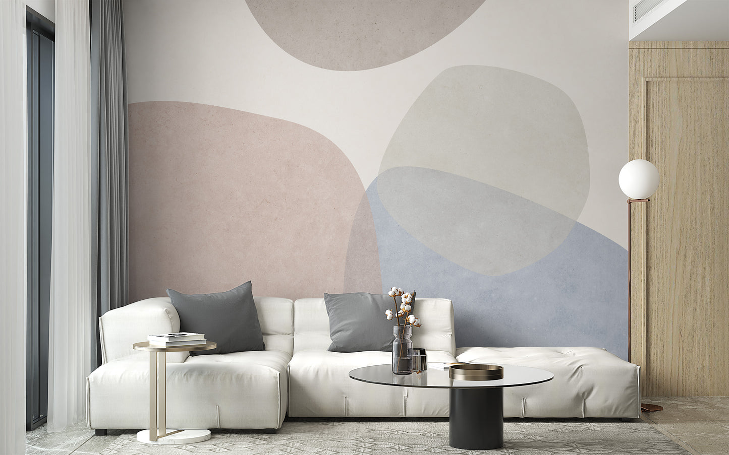 contemporary abstraction wallpaper mural