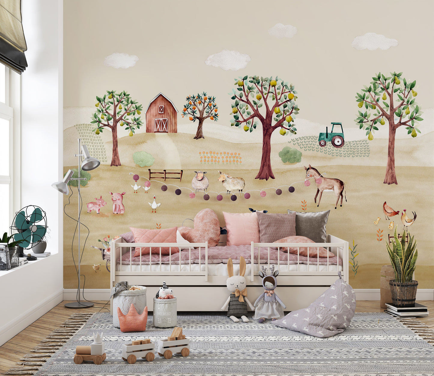 Barnyard Bliss Wall Mural