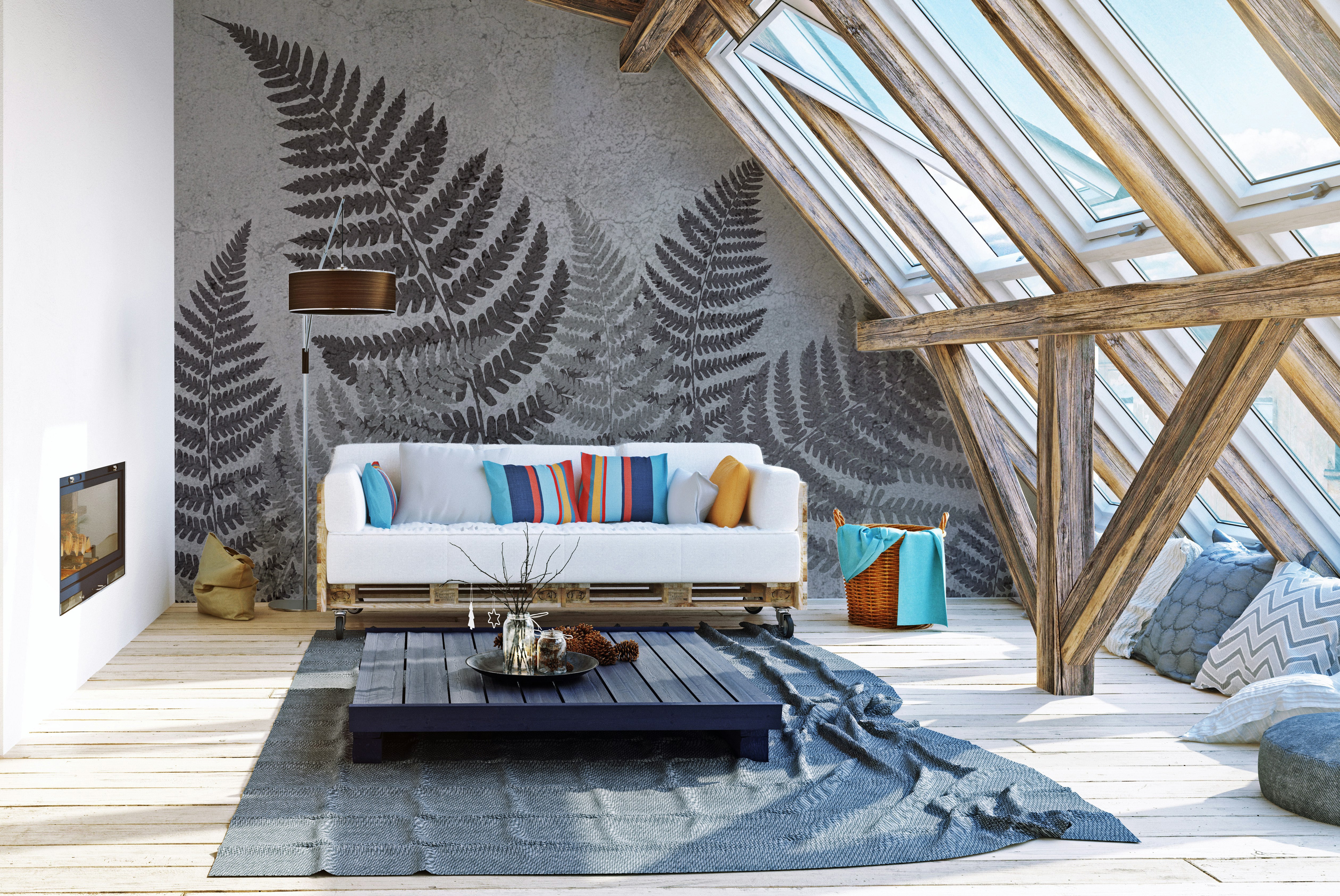 Tropical fern wall mural for a serene and stylish decor.
your walls.
